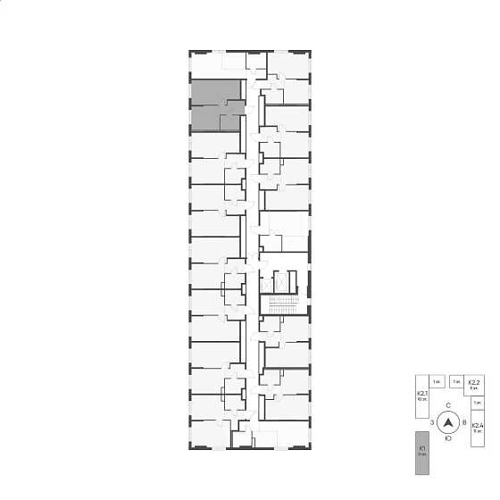 Квартира 1-комн. 38.1 кв. м